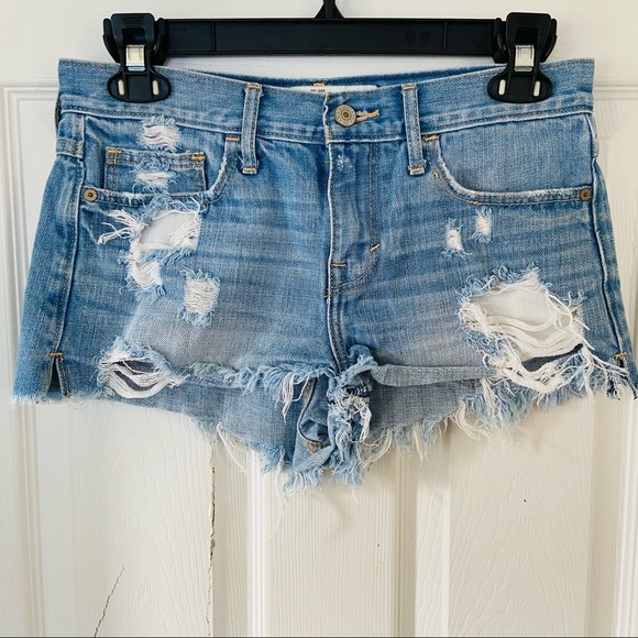 Abercrombie & Fitch Pants - Abercrombie & Fitch distressed denim jean shorts 2